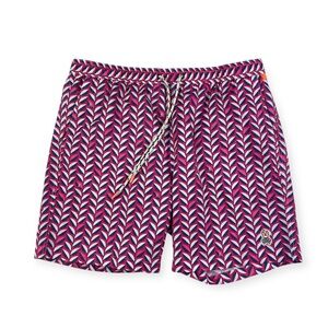 Psycho Bunny Twyford Pink & Blue Swim Trunks